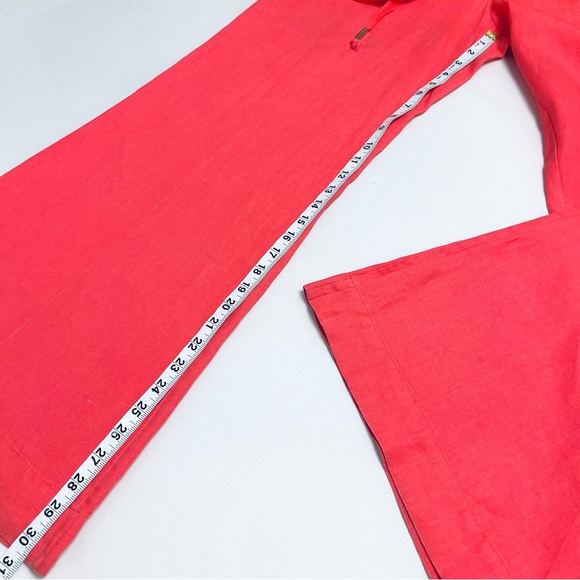 MARCIANO Leauca Drawstring Flare Linen Beach Trouser - Picture 12 of 14